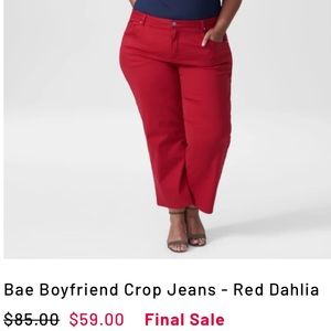 Bae Boyfriend Crop Denim